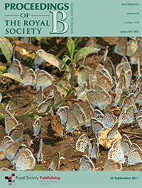 Proceedings of the Royal Society B front cover