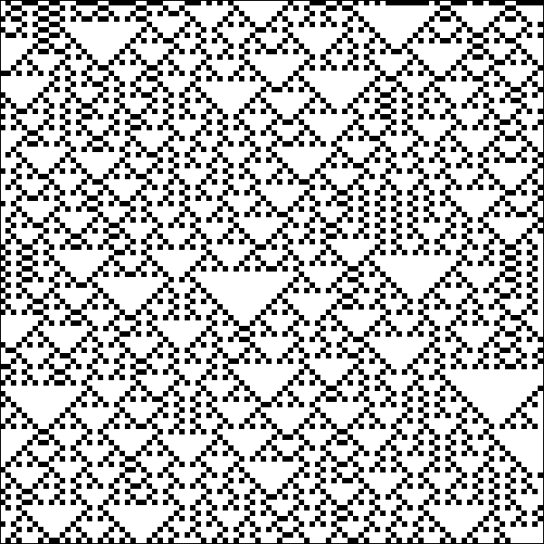 This image showcases an instance of a cellular auatonoma